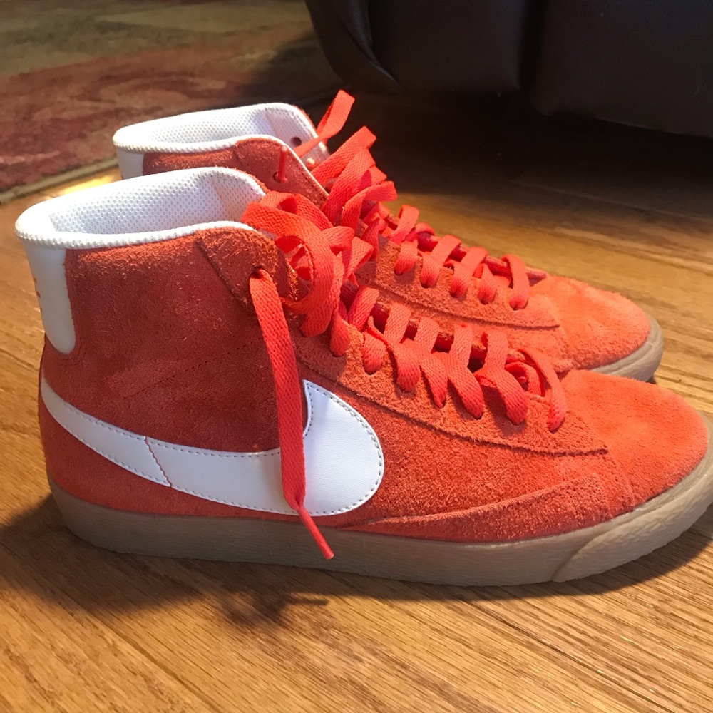 Orange Nike blazers